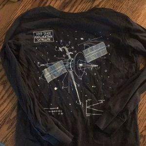 Boys / girls Lands End space themed t-shirt 5/6